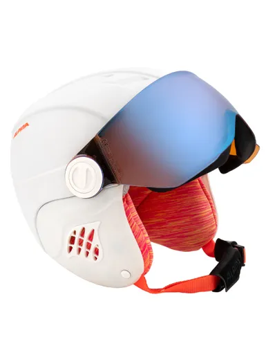 Kask snowboardowy dziecięcy ALPINA CARAT LE VISOR HM white - Rozmiar - S