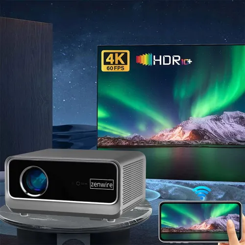 Projektor ZENWIRE PrimeView G60 Full HD (1920 x 1080), 1300 ANSI lumen, Wi-Fi, Bluetooth