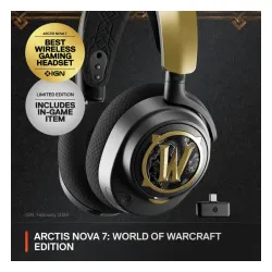 Słuchawki bezprzewodowe z mikrofonem SteelSeries Arctis Nova 7 Wireless Nauszne World of Warcraft Edition