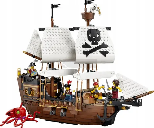 LEGO Creator 3w1 31387 Legendarny statek piracki, zestaw klocków 9+