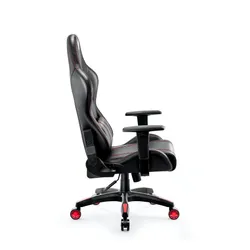 Fotel Diablo Chairs X-One 2.0 Normal Size Gamingowy do 160kg Skóra ECO Tkanina Czarno-czerwony