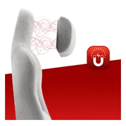 Fotel gamingowy HELL'S CHAIR HC 1009 Biało-szary