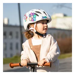 Kask rowerowy dziecięcy Alpina Ximo Flash white flower