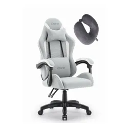 Fotel gamingowy CABRO C500 Szaro-Biały