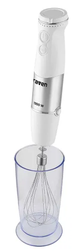 Blender Raven EBR008 1300W Rozdrabniacz Końcówka do ubijania Spieniacz do mleka