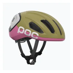 Kask rowerowy POC Amidal olivine green matt/thulite pink matt