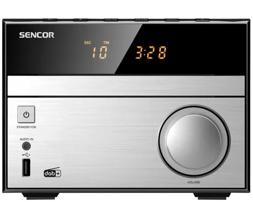 Wieża Sencor SMC 4600DBR 30W Bluetooth Radio FM, DAB+ Czarno-srebrny