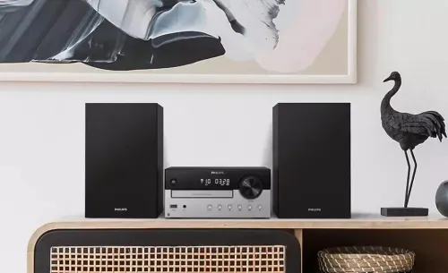 Wieża Philips TAM4205/12 60W Bluetooth Radio FM Czarno-srebrny