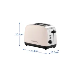 Toster Russell Hobbs Colours Plus Jasmine 26930-56 Rozmrażanie 1670W