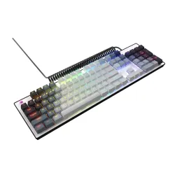 Klawiatura mechaniczna Lorgar Azar 514 RGB Biało-czarny