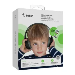 Słuchawki bezprzewodowe Belkin Soundform Mini dla dzieci Nauszne Bluetooth 5.3 Czarny