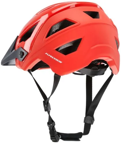 Kask rowerowy KROSS Saltare Czerwony MTB (rozmiar L)