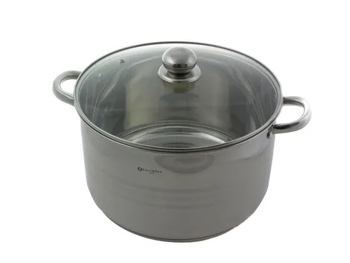 Indukcja garnek stal z pokrywką 20l 36cm 7313