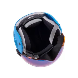 Kask snowboardowy dziecięcy ALPINA CARAT LE VISOR blue - Rozmiar - S