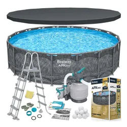 Basen stelażowy Bestway 561KC ogrodowy całoroczny 549x132cm APX zestaw 11w1