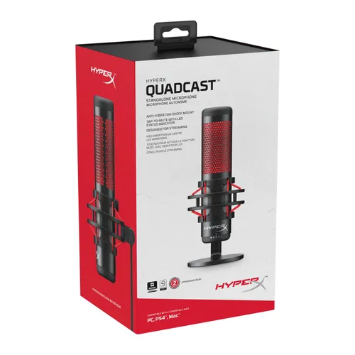 HyperX QuadCast Mikrofonu (HX-MICQC-BK)