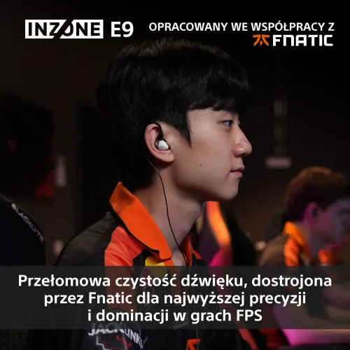 Słuchawki Sony INZONE E9 Dokanałowe Brak mikrofonu Czarny