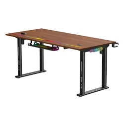 Biurko gamingowe COBRA Electra S CRF1623ELBNRGB Brązowy