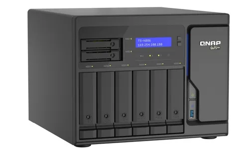 Сетевое хранилище QNAP NAS TS-h886-D1622-16G 8x0HD D D-1622 q-c 2.6 Ghz 16GB