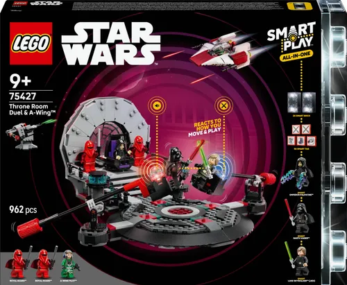 LEGO 75427 Star Wars SMART Play Pojedynek w sali tronowej i A-Wing