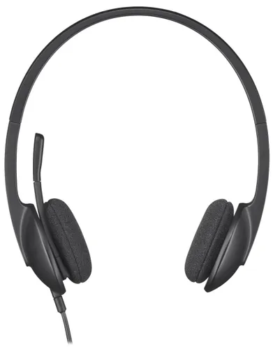 Słuchawki przewodowe z mikrofonem Logitech USB Headset H340 Nauszne Czarny