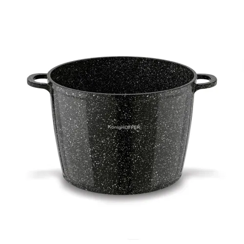 Garnek ceramiczny wysoki Konighoffer Kingstone 6,85 l okrągły z aromatyzerem i 2 nakładki