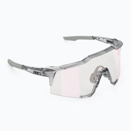 Okulary przeciwsłoneczne 100% Speedcraft polished translucent grey/rose gold mirror photochrom