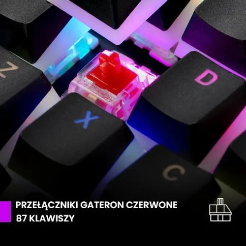 Klawiatura PREYON Red Blitz Claw Gateron Red (PRBC87B)