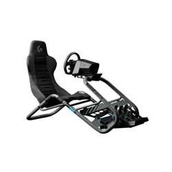 Fotel Playseat Trophy Logitech G Edition Wyścigowy do 163kg Tkanina Skóra ECO Szary