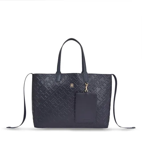 Сумка Tommy Hilfiger Iconic Tommy Tote Mono AW0AW15572 Space Blue DW6