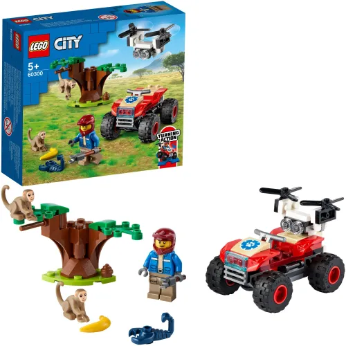 LEGO City Quad ratowników dzikich zwierząt 60300
