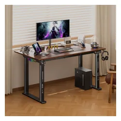 Biurko gamingowe COBRA Electra S CRF1423ELBNRGB Brązowy