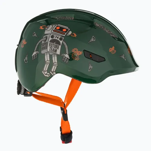 Kask rowerowy dziecięcy ABUS Smiley 3.0 green robo