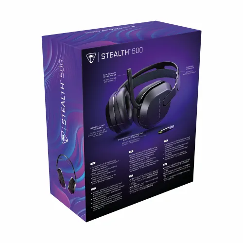 Słuchawki bezprzewodowe z mikrofonem Turtle Beach Stealth 500 PC Nauszne Czarny