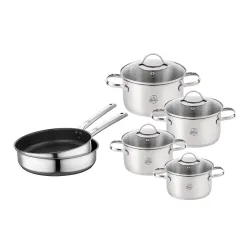 Zestaw garnków La Bonita Rico LB10ZG003 10 elementów Indukcja Stal nierdzewna