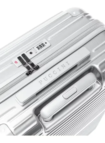Walizka duża Puccini Dallas - srebrny