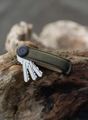 Etui organizer na klucze Orbitkey Waxed Canvas - khaki green