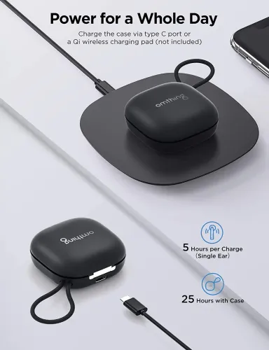 Słuchawki bezprzewodowe 1More Omthing AirFree Pods True Wireless Douszne Bluetooth 5.0 Czarny