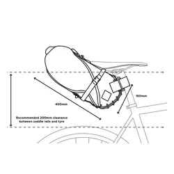 RESTRAP Eyer Çantası Her Şeyi Taşımak için Saddle Çantası