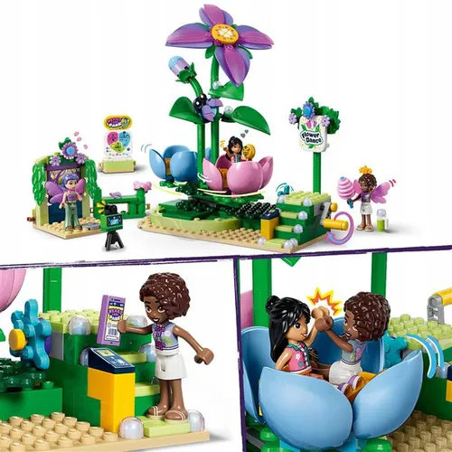 LEGO Friends 42702 Wróżkowa karuzela z kwiatami, zestaw klocków 7+