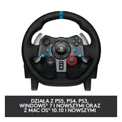 Kierownica Logitech G29 Racing Wheel z pedałami do PS5, PS4, PS3, PC Force Feedback + G435 Lightspeed Nauszne Czarny