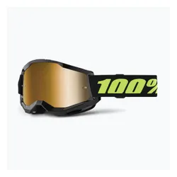 Gogle rowerowe 100% Strata 2 solar eclipse/mirror true gold