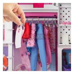 BARBIE WYMARZONA SZAFA NA UBRANKA + ubranka dla lalki Barbie HBV28