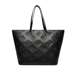 Tommy Hilfiger Th Refined Tote Mono Handbag AW0AW15726 Черный