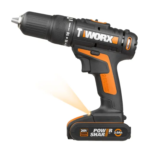 Дрель-шуруповерт аккумуляторная ударная Worx Power Share WX371. 1