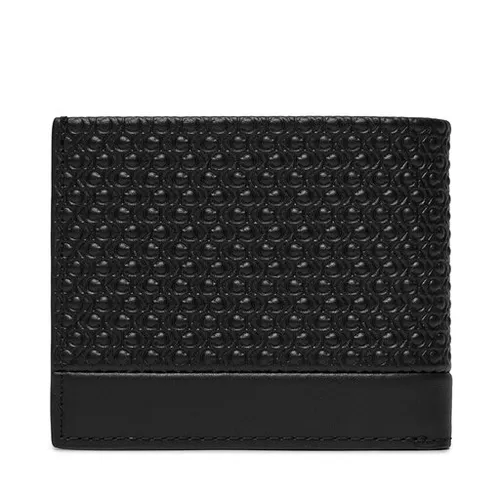 Большой мужской кошелек Calvin Klein Modern Bar Bifold 6cc с Биллом K50k511374 Black Nano Mono 0GL