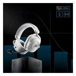 Słuchawki bezprzewodowe z mikrofonem Logitech G Pro X3 Lightspeed Nauszne Biały