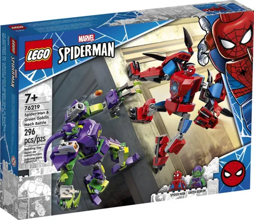 LEGO Marvel Spider - Man битва роботов Человека-Паука и Зеленого Гоблина (76219)