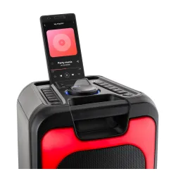 Power Audio JVC XS-EP424B 140W Bluetooth Radio FM Mikrofon Karaoke Czarny