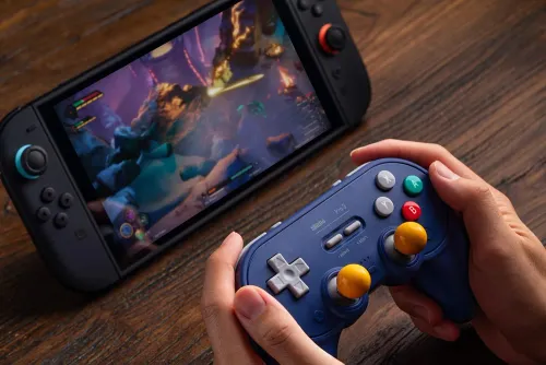 Pad 8BitDo Pro 3 Bluetooth Controller do PC, Nintendo Switch / Switch 2, Android iOS, Bezprzewodowy Purpurowy